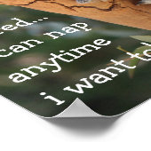 Cute Koala Bear, i'm retired, i can nap anytime!! ポスター (角)