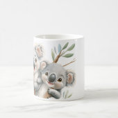 Cute Koala Bears Mug with Message, Funny Gift コーヒーマグカップ (中央)