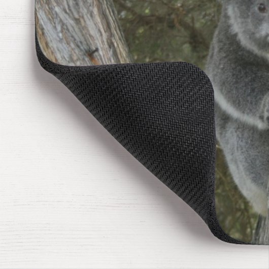 Cute Koala Climbing a Tree Photo マウスパッド (コーナー)