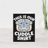 Cute Koala Couple Nest This Is Our Cuddle  カード (正面)