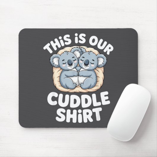 Cute Koala Couple Nest This Is Our Cuddle  マウスパッド (マウス)