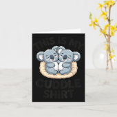 Cute Koala Couple This Is My Cuddle  カード (黄色い花)