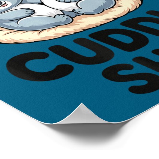 Cute Koala Couple This Is My Cuddle  ポスター (角)