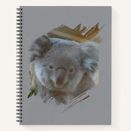 Cute Koala Cust. BG Notebook ノートブック (正面)