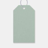 Cute Koala Elegant Pastel Floral ギフトタグ (裏面)