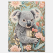 Cute Koala Elegant Pastel Floral マグネット (正面)