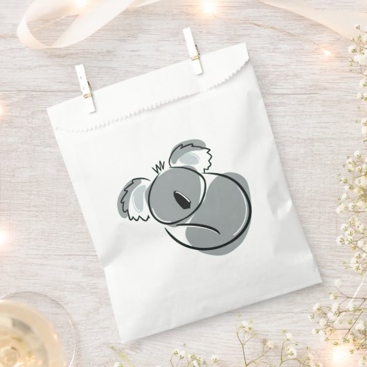 Cute Koala Favour Bag フェイバーバッグ (クリップ留めされた状態)