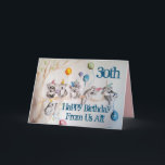 Cute Koala Happy 30th Birthday from Us All Card カード<br><div class="desc">可愛いコアラグループハッピー30th誕生日からの私たちのすべてのカード。年齢をカード上で直接望む年齢に変更できる。私のオリジナルの水彩画から設計楽しむ!</div>