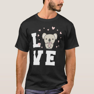 Cute Koala Heart Koalas Animal Australia Cute Koal Tシャツ