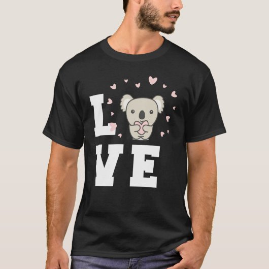 Cute Koala Heart Koalas Animal Australia Cute Koal Tシャツ (正面)