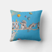 Cute Koala Koalas Merry Christmas Koala-mus Girls クッション (裏面)