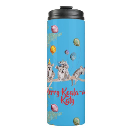 Cute Koala Koalas Merry Christmas Koala-mus Girls タンブラー (正面)