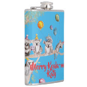 Cute Koala Koalas Merry Christmas Koala-mus Girls フラスク (右)