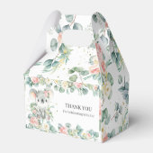 Cute Koala Pink Floral Baby Shower Thank You  フェイバーボックス (裏面サイド)