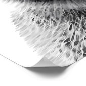 Cute Koala Portrait Black white   ポスター (角)