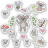 Cute Koala Stickers シール (正面)