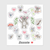 Cute Koala Stickers シール (シート)