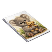 Cute Koala Teddy Notebook – Kawaii Journal ノートブック (右側)