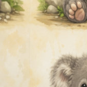 Cute Koala Teddy Pattern Wallpaper Kawaii 壁紙 (縫い目)