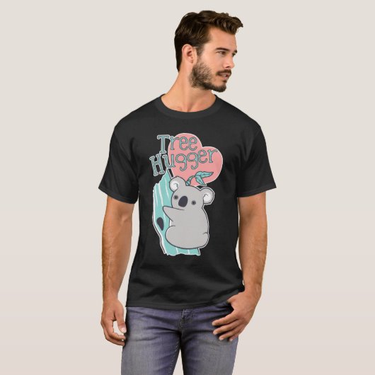 Cute Koala Tree Hugger Bear Tシャツ (正面フル)