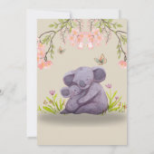 Cute Koala Wedding Thank You Card – Grateful Heart サンキューカード (裏面)