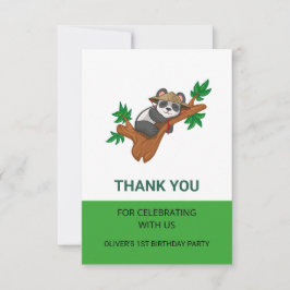 Cute Koala Wild Animal Jungle Kids Birthday Party  サンキューカード