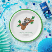 Cute Koala Wild Animal Jungle Kids Birthday Party ペーパープレート (パーティー)