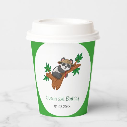 Cute Koala Wild Animal Jungle Kids Birthday Party 紙コップ (正面)