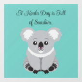 Cute Koala Window Cling ウィンドウサイン (シート)