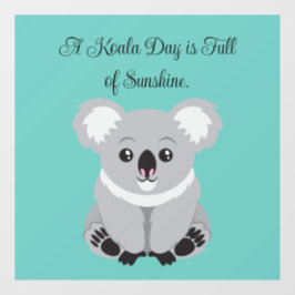 Cute Koala Window Cling ウィンドウサイン