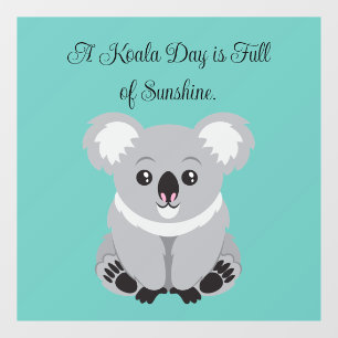Cute Koala Window Cling ウィンドウサイン