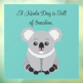 Cute Koala Window Cling ウィンドウサイン (シート3)