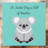 Cute Koala Window Cling ウィンドウサイン (シート2)