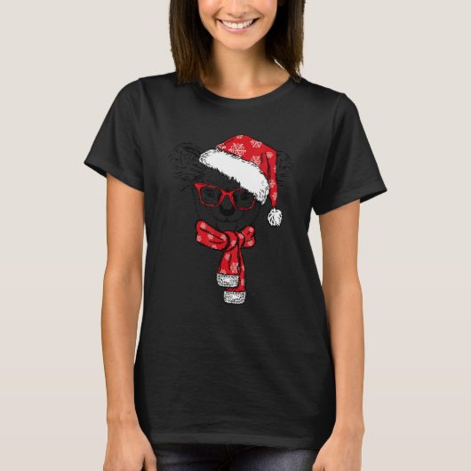 Cute Koala with Santa Hat Xmas Koala  For Women Ki Tシャツ (正面)