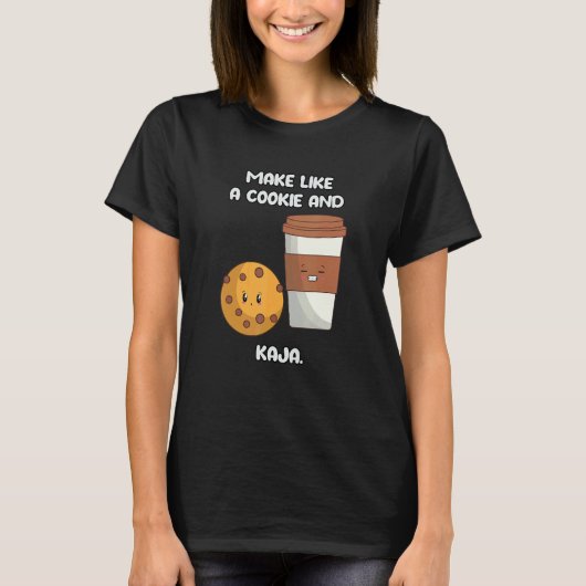 Cute Korean Language Joke Make Like a Cookie and K Tシャツ (正面)