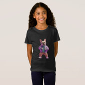 Cute Kpop Bulldog Dancer Anime Graphic T-Shirt Tシャツ (正面フル)