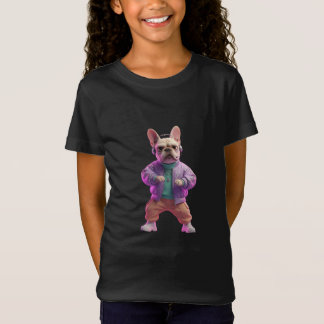 Cute Kpop Bulldog Dancer Anime Graphic T-Shirt Tシャツ