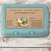 Cute kraft Egg Carton Label ラベル
