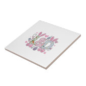 Cute L&D Labor and Delivery Nurse Easter Bunny Egg タイル (側面)