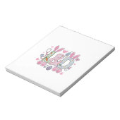 Cute L&D Labor and Delivery Nurse Easter Bunny Egg ノートパッド (回転)