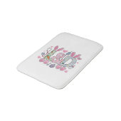 Cute L&D Labor and Delivery Nurse Easter Bunny Egg バスマット (アングル)