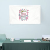 Cute L&D Labor and Delivery Nurse Easter Bunny Egg 横断幕 (トレードショー)