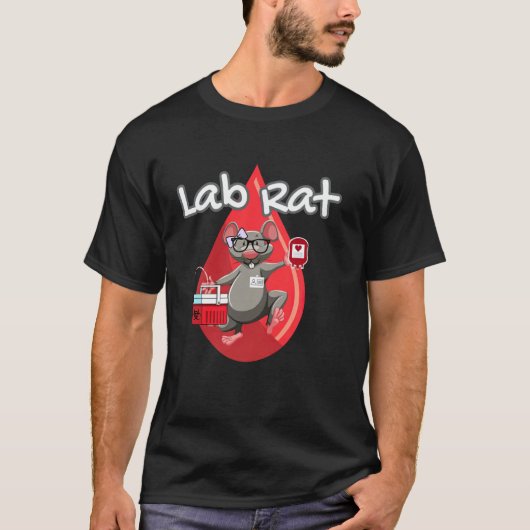 Cute Lab Rat Blood Bank Medical Technologist Scien Tシャツ (正面)