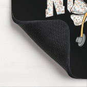 Cute Labor And Delivery Nurse Stethoscope Coquette マウスパッド (コーナー)