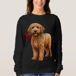 ‏Cute Labradoodle Dog スウェットシャツ