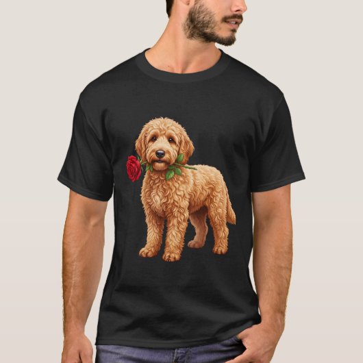 Cute Labradoodle Dog Tシャツ (正面)