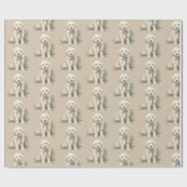 Cute Labrador Dog Christmas Wrapping Paper ラッピングペーパー (フラット)
