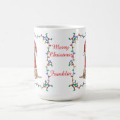 Cute Labrador Retriever Christmas Mug コーヒーマグカップ (中央)