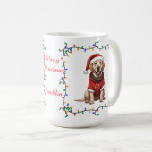 Cute Labrador Retriever Christmas Mug コーヒーマグカップ (正面右)