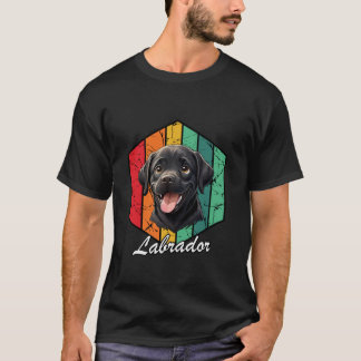 Cute Labrador Retriever Retro Vintage Design Tシャツ